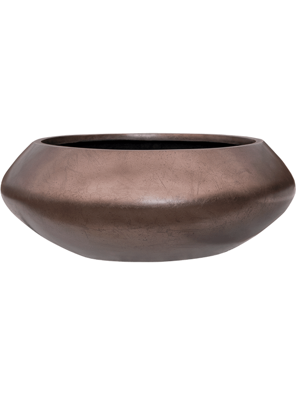 BAQ Pflanzschale Metallic Silver Leaf Bowl Ufo matt