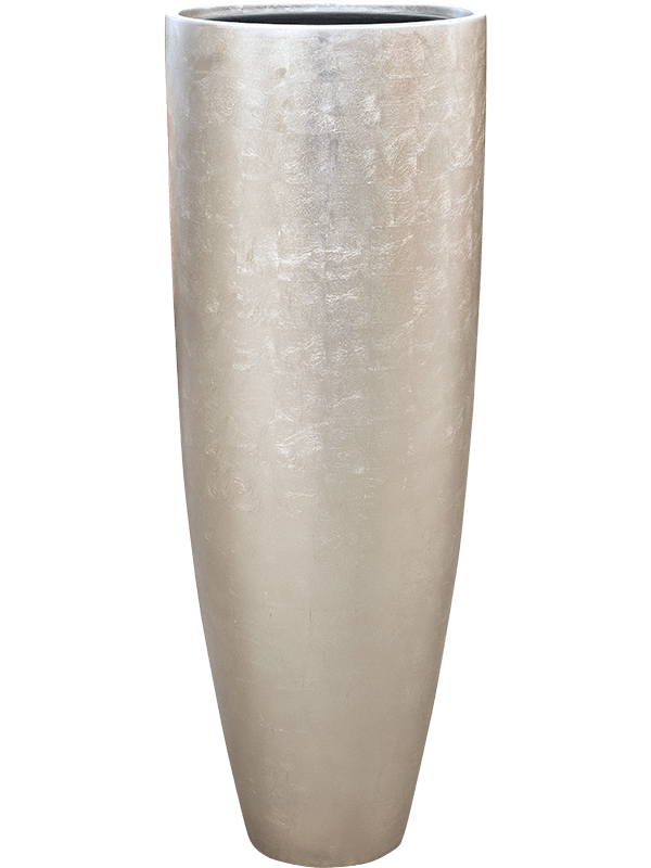 BAQ Pflanzvase Metallic Silver Leaf Partner matt