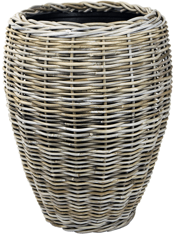 Van der Leeden Pflanzvase Drypot Rattan