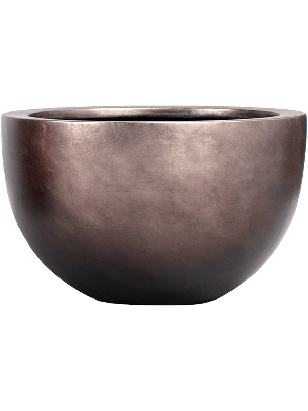 BAQ Pflanzkübel Metallic Silver Leaf Bowl matt